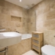 Carrelage en pierre pour salle de bain: caractéristiques de choix