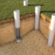How to make a foundation from asbestos-cement pipes?