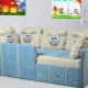سرير أريكة للأطفال مع مصدات