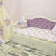 Children's beds with a soft back