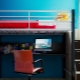 Bunk bed with work area