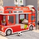 Bunk bed in the form of a bus