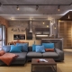Design kuchyně-obývací pokoj o rozloze 20 m2. m