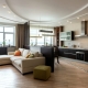 Design kuchyně-obývací pokoj o rozloze 30 m2. m: možnosti plánování a územního plánování
