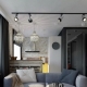 Design kuchyně-obývací pokoj 19 m2. m