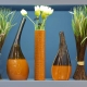 Vases: a variety of materials and shapes in the interior