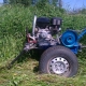We make wheels for a walk-behind tractor with our own hands