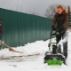 Cordless snow blowers: principle of operation and rating of the best models