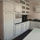 White kitchen with patina