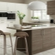 White and brown kitchens