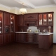 Ideas and design options for a dark kitchen in the classic style