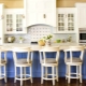 Kitchens in blue and white