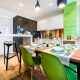 Eco-style kitchen: features, design and design tips