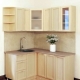 Corner wall cabinets for the kitchen: features and types