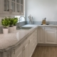 Choosing the color of the countertop for a white kitchen