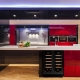 Red and black kitchens