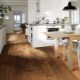厨房中的镶木地板：特点、类型和应用