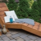 Wooden sun loungers: features and DIY