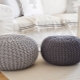 Knitted poufs in the interior: what are they and how to choose?