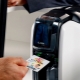 Features of printers for printing on plastic cards