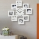 Clock with photo frames in the interior