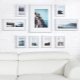 Varieties of white photo frames