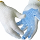 Výběr bavlněných rukavic potažených PVC