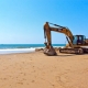 How is sea sand obtained and where is it used?