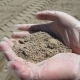 Features of medium size sand