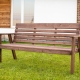All about wooden benches with a back