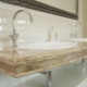 Marble countertops in the interior