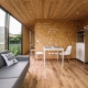 The use of OSB panels in the interior