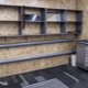 Revêtement de garage avec plaques OSB