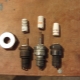 We make a nozzle from a spark plug for sandblasting