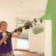 Spray guns for painting ceilings and walls