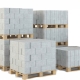 Weight and number of gas silicate blocks in the pallet