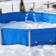 ¿Cómo almacenar una piscina de marco en invierno?