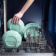 Dishwasher-safe icons on dishes