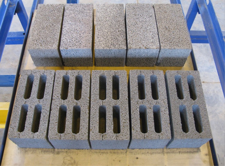types of expanded clay blocks